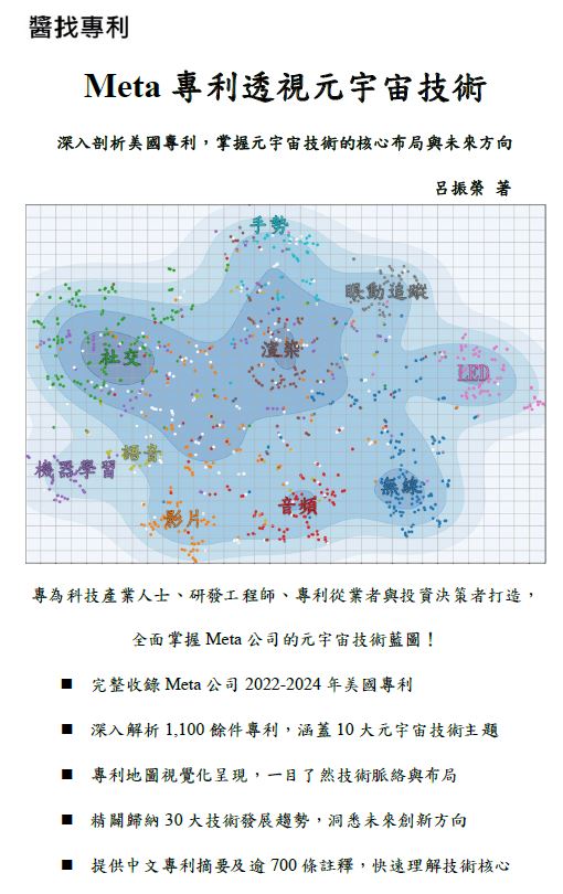 Meta專利透視元宇宙技術 電子書封面 呂振榮著作